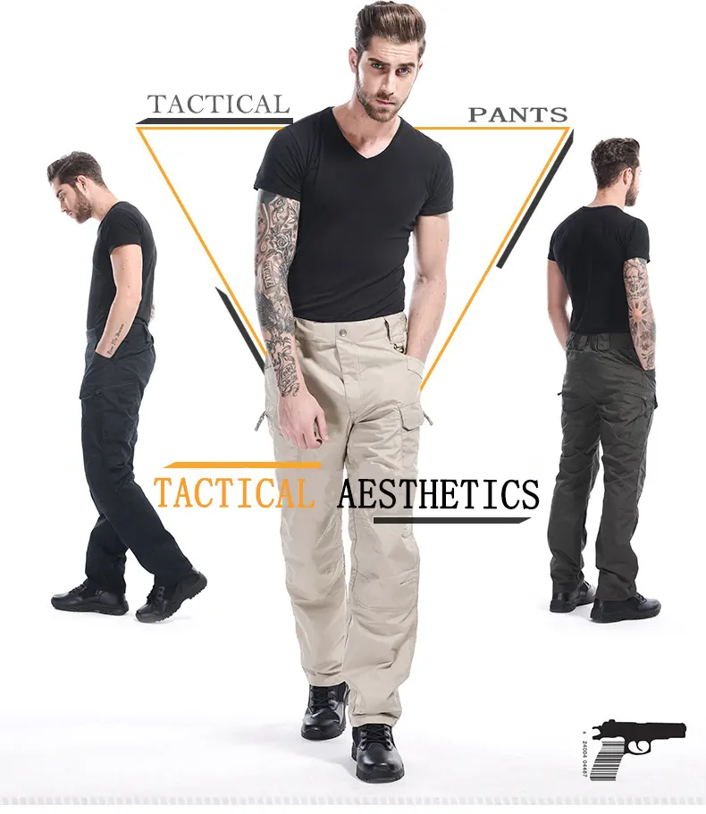 2024 nouveau Design OEM hommes tactique hydrofuge Cargo pantalon léger randonnée multi-fonctionnel poches travail pantalon pantalon