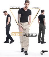 Nouveau Design Pantalon Cargo Tactique FEO pour Hommes, Déperlant, Léger, Randonnée, Multi-Poches, Travail et Loisirs