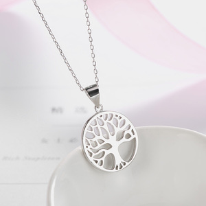 POLIVA Colgante de árbol de la vida de joyería de plata esterlina 925 de moda blanca - Product Image 3
