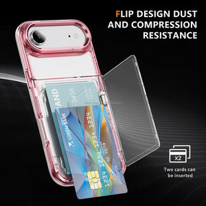 Titulaire de la carte Lady New Mobile Articles en vrac Lots en gros Transparent Dernière conception étui pour <span class=keywords><strong>Iphone</strong></span> 17 Pro Filles Couverture de téléphone portable - Product Image 2