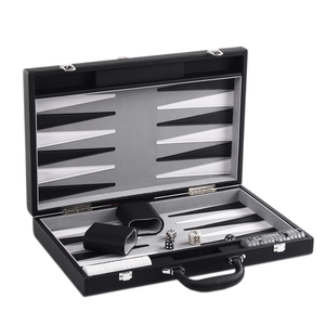 Tùy chỉnh sang trọng 18 inch PU da du lịch backgammon trò chơi hội đồng quản trị - Product Image 2