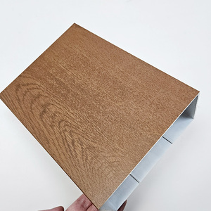 Trung Quốc 6061 6063 T5 T6 lớn mặt cắt ngang gỗ hạt chuyển ống vuông hình chữ nhật ống nhôm ép đùn nhôm hồ sơ - Product Image 5