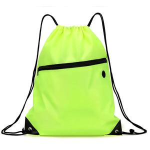 Custom Logo Nylon Drawstring Bag Wholesale Drawstring Backpack Waterproof Storage Promotional Bag