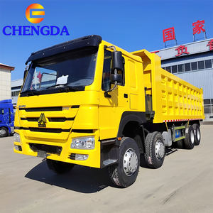 Camion benne HOWO 8x4 2020, 375 CV, 50T <span class=keywords><strong>de</strong></span> puissance, cabine FRESH, 12 roues, avec benne à levage avant carrée - Product Image 3