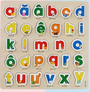 Juguete educativo Educativo Temprano Letras de madera Niños Árabe Camboyano <span class=keywords><strong>Ruso</strong></span> <span class=keywords><strong>Español</strong></span> Montessori Rompecabezas Alfabeto de madera vietnamita Tablero de rompecabezas - Product Image 3