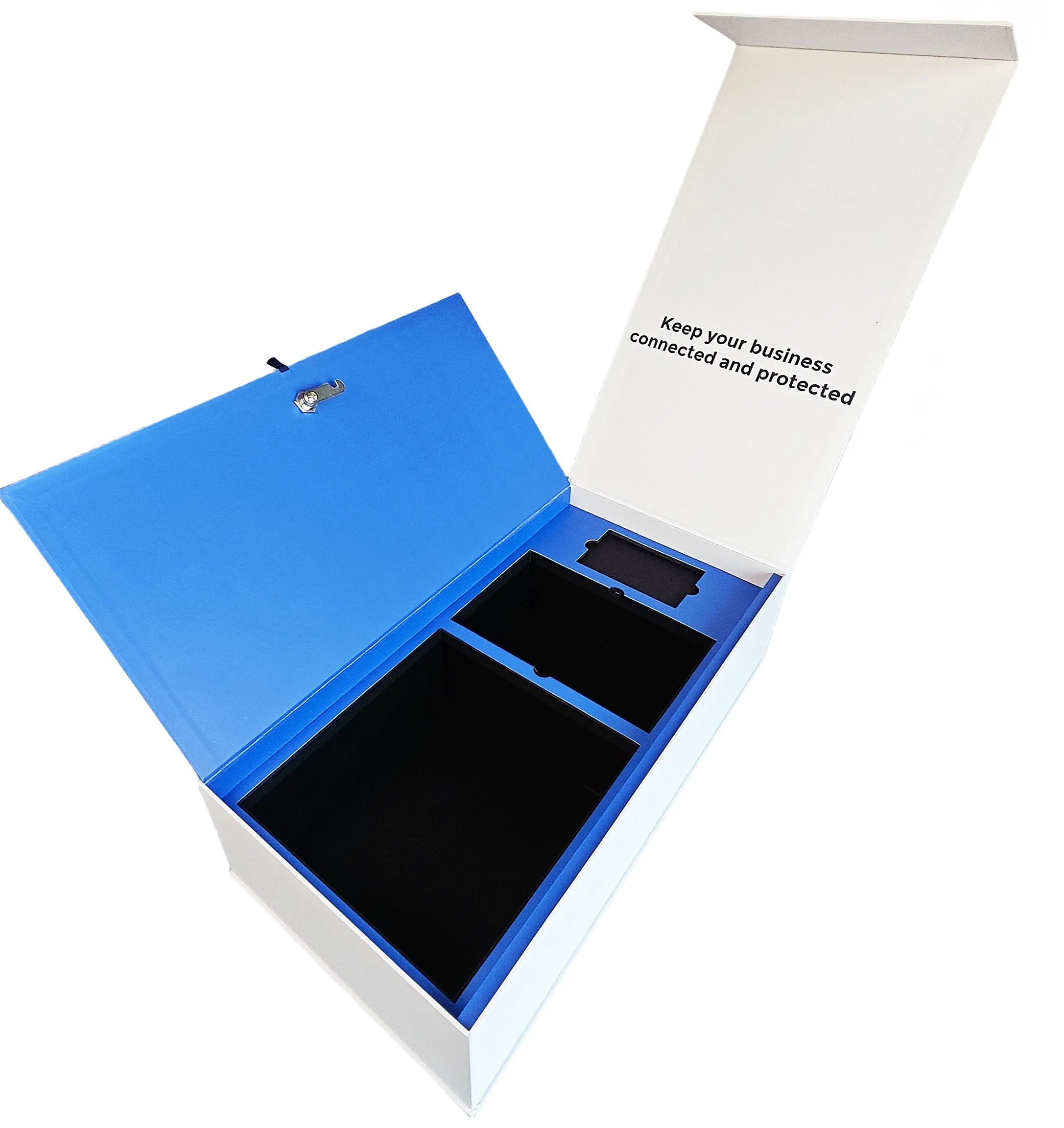 Luxury Royal Custom logo Magnetic Flip Lid keepsake box Gift Box with Lock