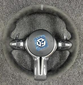 Volant de voiture en alcantara et fibre de carbone, <span class=keywords><strong>prix</strong></span> de gros d'usine, m Performance pour BMW F10 - Product Image 6