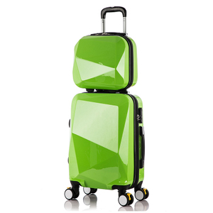 Meilleures ventes Bagages à la mode à <span class=keywords><strong>coque</strong></span> rigide Conception personnalisée Sac de voyage Valise à roulettes Ensemble avec mini trousse de maquillage - Product Image 2