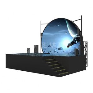 Équipement de cinéma volant à écran sphérique 7D à vision directe, pour spectacles littéraires, et de cinéma immersif 9D sur grande piste avec écran annulaire suspendu - Product Image 3