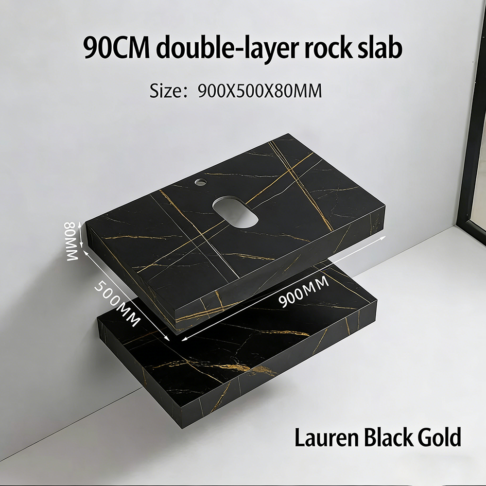 Noir-90cm Double couche