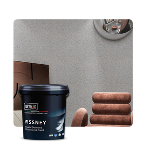 Vissney Peinture à base d'eau effet sable de peinture à texture d'émulsion acrylique pour mur intérieur - Product Image 1