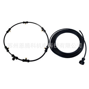 Anillo de pulverización de 10 m con 6 cabezales y conector de latón para sistema de baja presión de enfriamiento y eliminación de polvo - Product Image 1