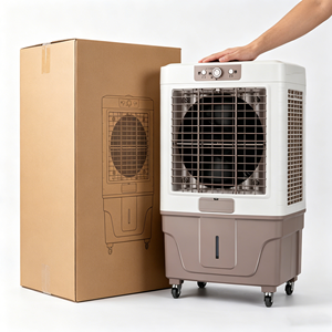 Refroidisseur d'air à eau 40L 2000-3999 CFM 120W Classe A avec télécommande universelle pour poulailler et garage 1. Refroidissement haute efficacité - Product Image 3