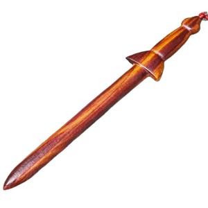 Espada de Madera de Durazno Afectada por Rayos, 23cm, Material Natural, Pieza de Arte Decorativa Coleccionable - Product Image 5