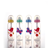 Biberon Bébé en Silicone Personnalisé en Usine 3-en-1 Résistant aux Hautes Températures, Sans BPA, Motif Animal Mignon, Cuillère Anti-Colique 0-12 Mois