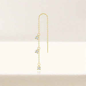 Nuevo Collar de Plata de Ley S925 con Diseño de Cadena en Capas y Borlas con Microdiamantes, Joyería Femenina de Alta Gama - Product Image 2