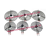 ZBW 110v 3500w Ss304 élément chauffant tubulaire réchauffeur 3 anneaux élément chauffant de bobine, élément chauffant de bobine de poêle électrique anneau de cuisinière