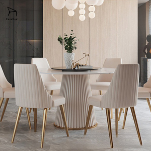 <span class=keywords><strong>Set</strong></span> di 6 Sedie da Pranzo di Lusso in Pelle per Esterni, Sedie da Caffè di Lusso - Product Image 1