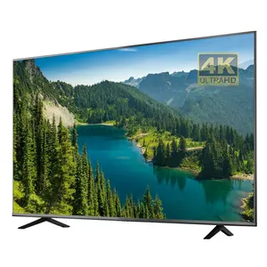 OEM marka yeni oled düz tv 75 inç metalik cam panel 65 inç led akıllı tv