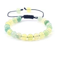 Vente en Gros Bracelets Macramé Tressés Ajustables Tendances en Perles de Pierre Naturelle et Cristal de 8 mm pour Hommes, Femmes, Symbole Chrétien
