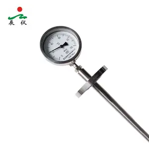 Haichen Universele Type Roestvrijstalen Bimetalen Wijzerplaat Sonde <span class=keywords><strong>Thermometer</strong></span> Met Thermowell Oem Aanpasbaar - Product Image 1