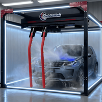 Lave-Auto Entièrement Automatique 24h/24 et 7j/7, Rapide (3-7 Min) avec Système Mousse et Cire, Idéal pour Centres d'Esthétique Automobile et Aires de Service Routières