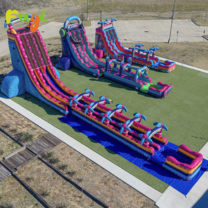 Château gonflable personnalisé pour événements commerciaux en plein air, pour enfants et adultes, avec toboggan aquatique et grande piscine - Product Image 5