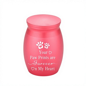 Urna de Cremación para Mascotas de Acero Inoxidable en Forma de Lágrima, Ecológica y de Lujo, Personalizable, para Perros, Gatos y Animales Pequeños - Ataúd Conmemorativo para Cenizas - Product Image 1