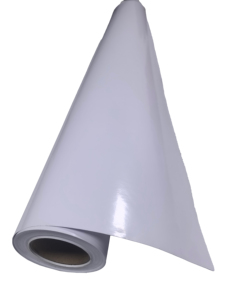 <span class=keywords><strong>Film</strong></span> vinyle auto-adhésif PVC blanc sans bulles, écologique, pour impression publicitaire extérieure, avec rainures anti-bulles - Product Image 6