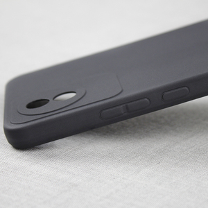 Funda trasera mate para <span class=keywords><strong>VIVO</strong></span> Y02, carcasa de TPU para teléfono móvil, esmerilada, negra - Product Image 3