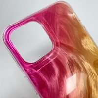 Premium Ultra Thin IMD Painting degradado color funda de teléfono para iPhone 15 14 13 12 11 pro Max funda móvil a prueba de golpes funda