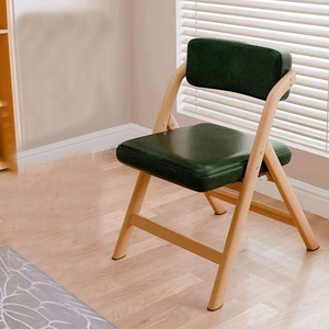 Chaise de réunion de style chinois moderne pour <span class=keywords><strong>bureau</strong></span>/salle à manger/bar, design pliable empilable, structure en acier durable, revêtement en cuir PU L074 - Product Image 1