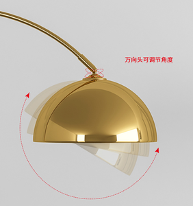 Lampe sur pied décorative de luxe en marbre nordique pour chambre à coucher, hôtel, salon, lampe sur pied moderne pour salon - Product Image 4