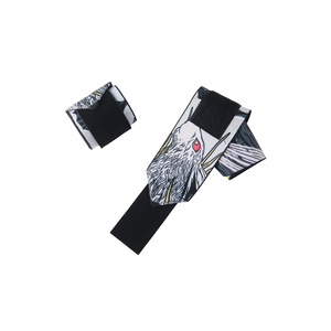 Logotipo personalizado al por mayor Anime Berserk ajustable elástico Powerlifting muñequera ajustable gimnasio <span class=keywords><strong>muñequeras</strong></span> para hombres - Product Image 2