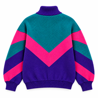 Pull personnalisé avec logo pour homme, style vintage, à manches longues, fermeture éclair, tricoté, chaud, pour l'hiver, cardigan décontracté pour homme