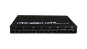 ตัวแปลงสัญญาณไฟเบอร์กิกะบิต OEM&ODM แบบสองไฟเบอร์ 8 พอร์ตไฟเบอร์ออปติก + 2 พอร์ต Rj45 SC 10/100/1000M ตัวรับส่งสัญญาณไฟเบอร์ออปติก - Product Image 2