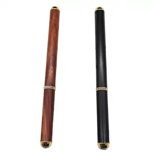 2022 Personalized stylish sandalwood ebony black wood fountain pen diamond top collection calligraphy executive fountain pen