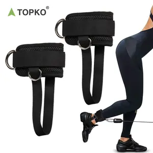 TOPKO – bandes d'entraînement de force et d'agilité des jambes, sangles de cheville pour machines à câble