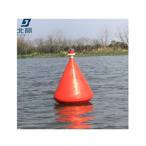 Marqueur de rivière sûr en plastique Offre Spéciale de 700mm/bouée flottante d'avertissement de <span class=keywords><strong>bateau</strong></span> avec lumière solaire/bouée de navigation de haute qualité - Product Image 2