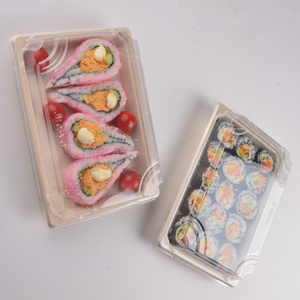 Biyobozunur Suşi Erişte Tabağı Kutusu Fast Food Kabı Geri Dönüştürülmüş Malzemeler Bagas Tabanlı Ofset Baskılı Bebek Maması Patates Cipsi - Product Image 1