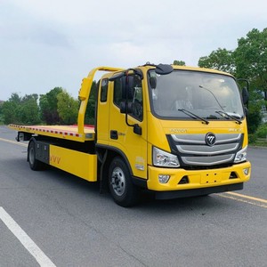 Camion de remorquage à plateau plat Foton 8 tonnes 4x2 personnalisé avec treuil télécommandé - Product Image 3