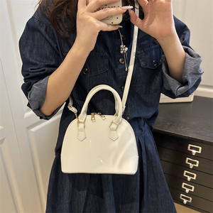 Borsa a Spalla da Donna in Pelle Verniciata Rosso Vino, Grande Capacità, Sac à Main Femme, Vendita all'Ingrosso, Sunday Best 2026 - Product Image 2