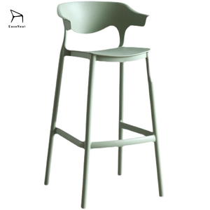 Sillas de <span class=keywords><strong>Bar</strong></span> al por Mayor Taburetes Altos de Plástico para Mostrador Apilables Muebles Modernos de Colores para Terraza Exterior de Restaurante y Cafeterías - Product Image 6