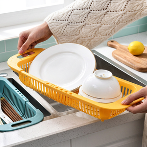 Panier égouttoir rétractable, passoire multi-usage horizontale et verticale pour articles ménagers, préparation culinaire et rangement domestique - Product Image 4