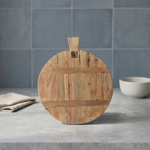 Plateau à pizza et planche à découper en bois écologique, sans danger pour les aliments, plateau à fromage rectangulaire, épaisseur 2,0 cm, passe au lave-vaisselle - Product Image 1