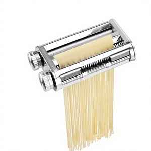Accessoire <span class=keywords><strong>pour</strong></span> machine à pâtes en acier inoxydable au design unique <span class=keywords><strong>pour</strong></span> les mélangeurs sur socle <span class=keywords><strong>KitchenAid</strong></span>, ensemble 3 en 1, rouleau à pâtes, spaghetti - Product Image 1