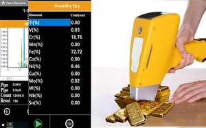 Analyseur de métaux portatif XRF pour tester la pureté de l'or, analyseur de métaux précieux et de minéraux, bijoux - Product Image 3