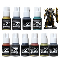 Pintura Metálica Primer 33, Pintura para Modelos en Miniatura, Kit de Pintura para Modelos en Miniatura, Juego de Pintura Acrílica para Modelos de Plástico