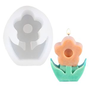 Hot Sale <b>Silicone</b> Candle Molds DIY Sunflower Soy Wax Candle Making <b>Tool</b> Wholesale Luxury Home Decor 3D Scented Candle Molds - Product Image 6
