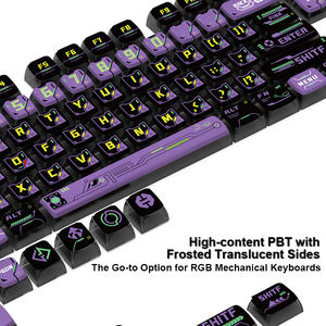 双射PBT 125键帽套装，带半透明层，用于机械键盘全104键套装原始设备制造商简介 - Product Image 4